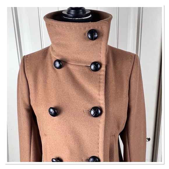 BABATON 'Howell' Double-Breasted Camel Pea Coat - Picture 12 of 15